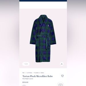 Polo Ralph Lauren Men’s Robe size S/M. Brand new with tags.